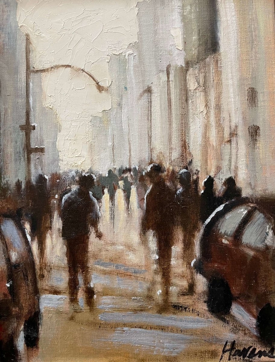 In the Street by Betsy Havens at LePrince Galleries